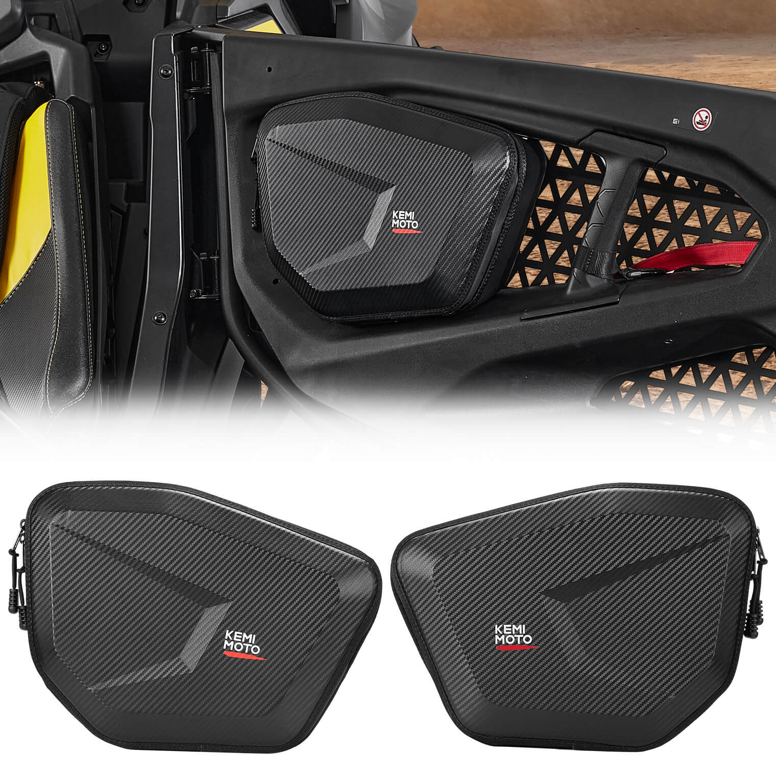 Upper Door Bags for CanAm Maverick R 2024+ Kemimoto