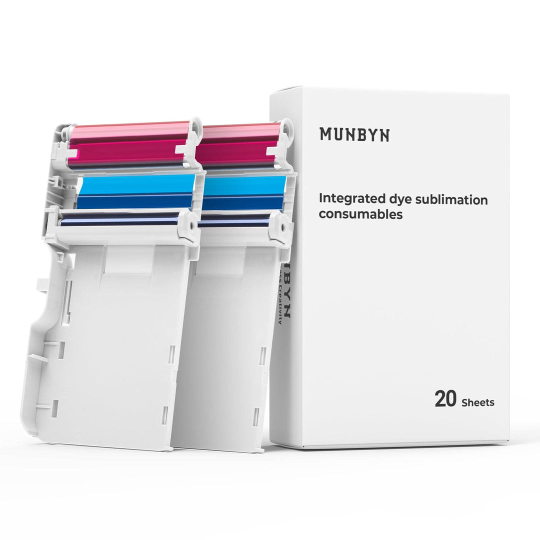 MUNBYN 2"x3" Premium Instant Photo Paper Automatic Lamination