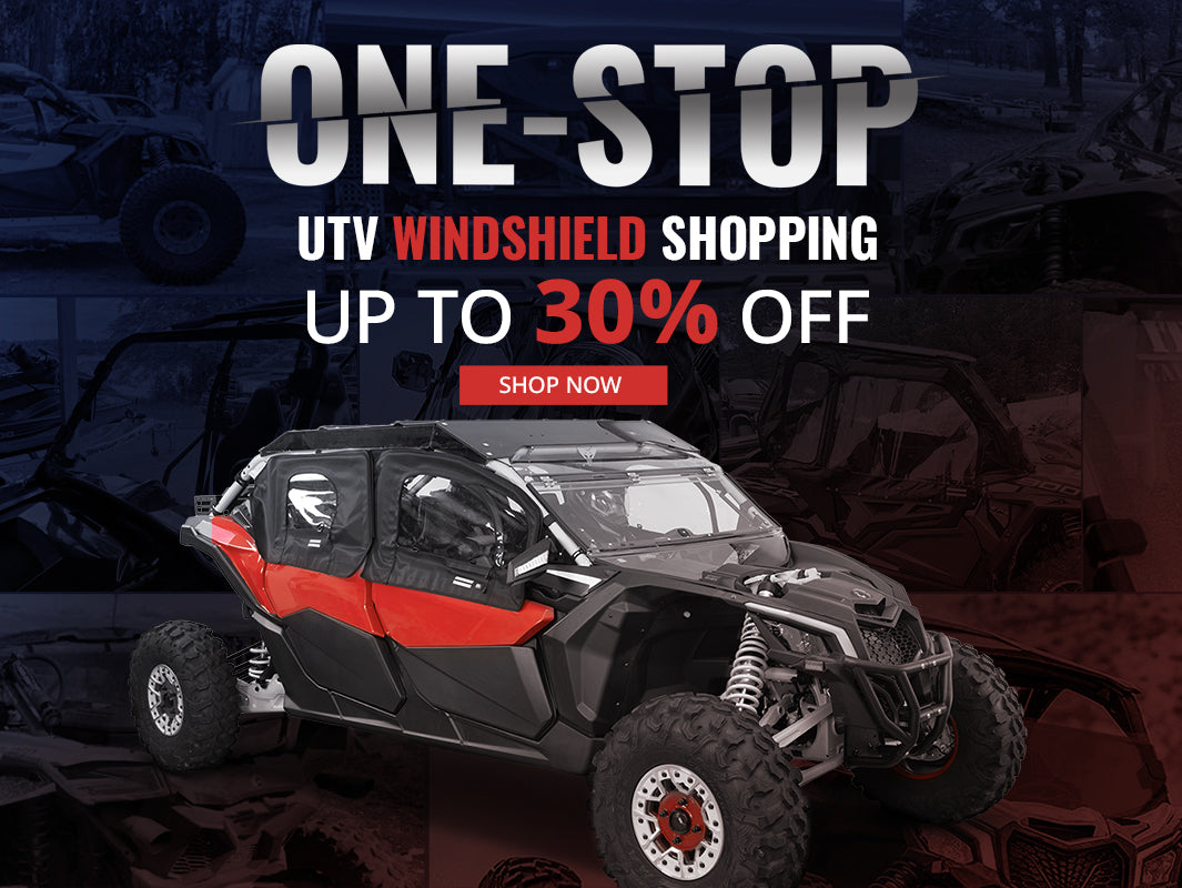 One-Stop UTV Windshield Shopping at Kemimoto Up to 30%Off