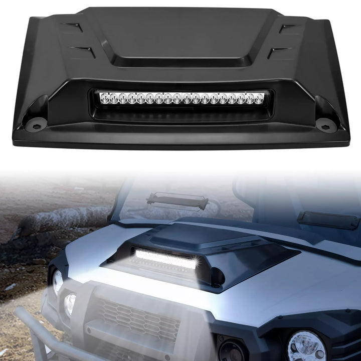 UTV Hood Scoop with Light for Kawasaki Mule Pro FXT DXT DX FX