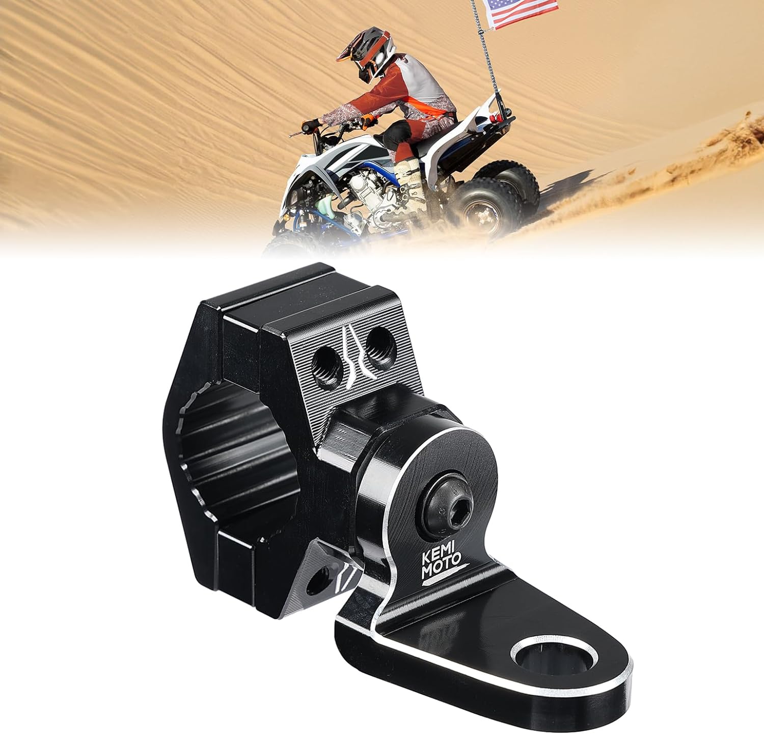 ATV Whip Light Flag Mount Bracket for 7/8