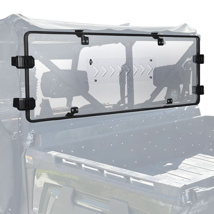 Rear Clear Windshield with Sliding Vents for Tracker 800SX