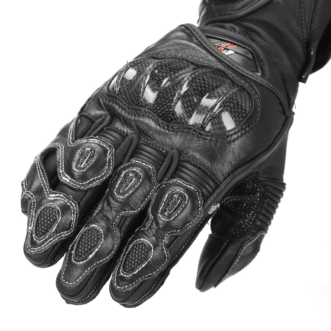 Carbon Fiber Motorcycle Gloves – Kevlar Stitch, ESA Padding & Touchscreen