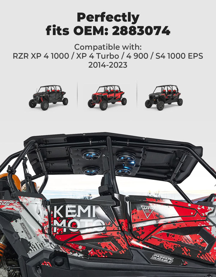 UTV Audio Roof System with 4 Speakers for RZR XP4 1000 (2014-2023)