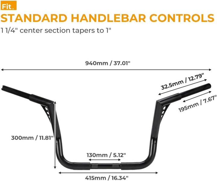 Motorcycle Handlebar for Electra Glide, Street Glide, Tri Glide and Ultra Limited