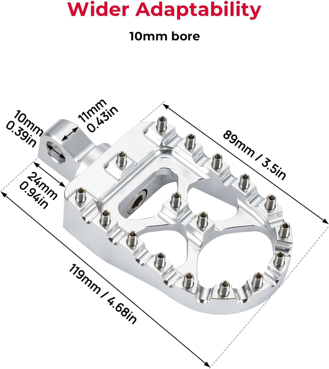 Motorcycle silver Foot pegs for Dyna Sportster Iron 883