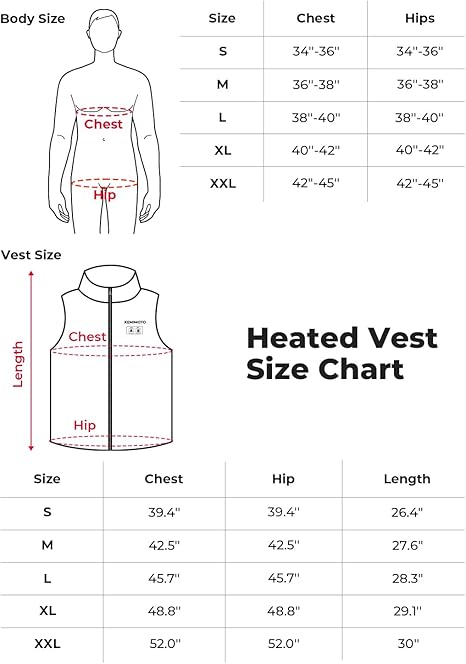 Lightweight Heated Vest with Hood for Men with Battery