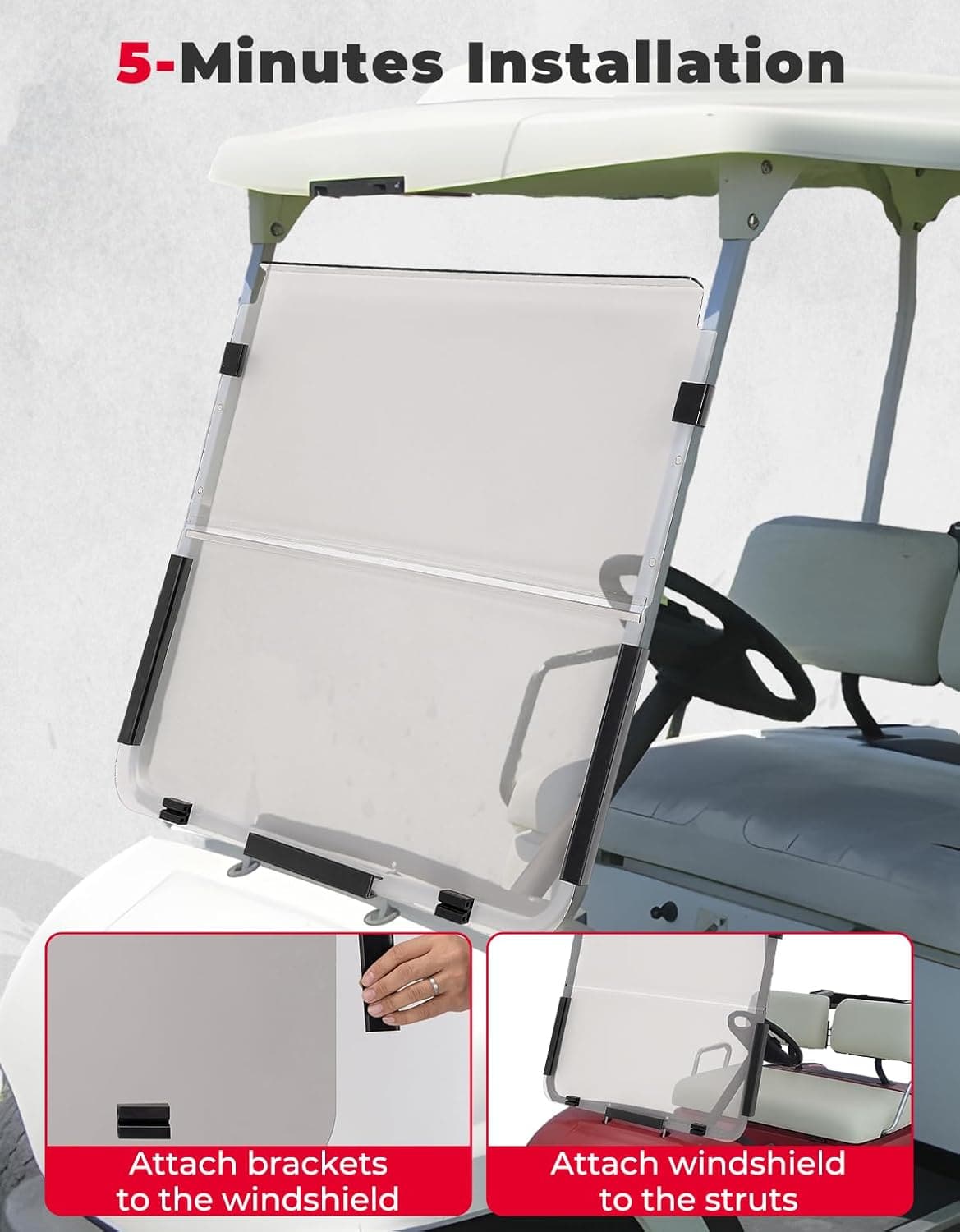 Golf Cart Windshield for G22 (2003-2006) Tinted