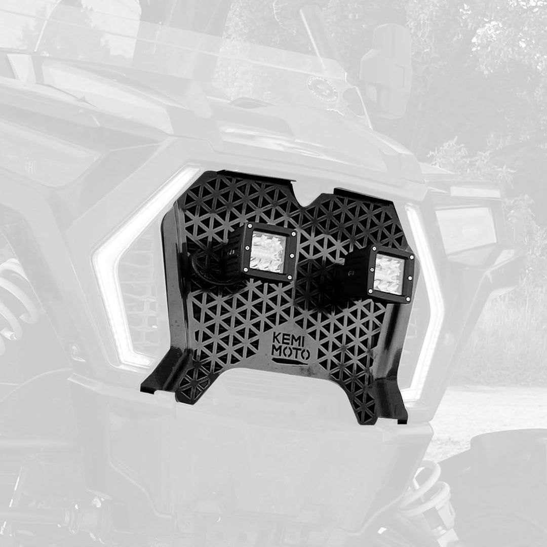 UTV Metal Front Grill Light for Polaris RZR XP 1000/Turbo