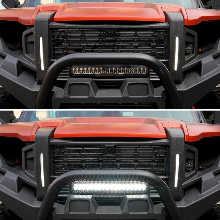 Front Mesh Grill with Accent Light for Polaris XPEDITION ADV/XP