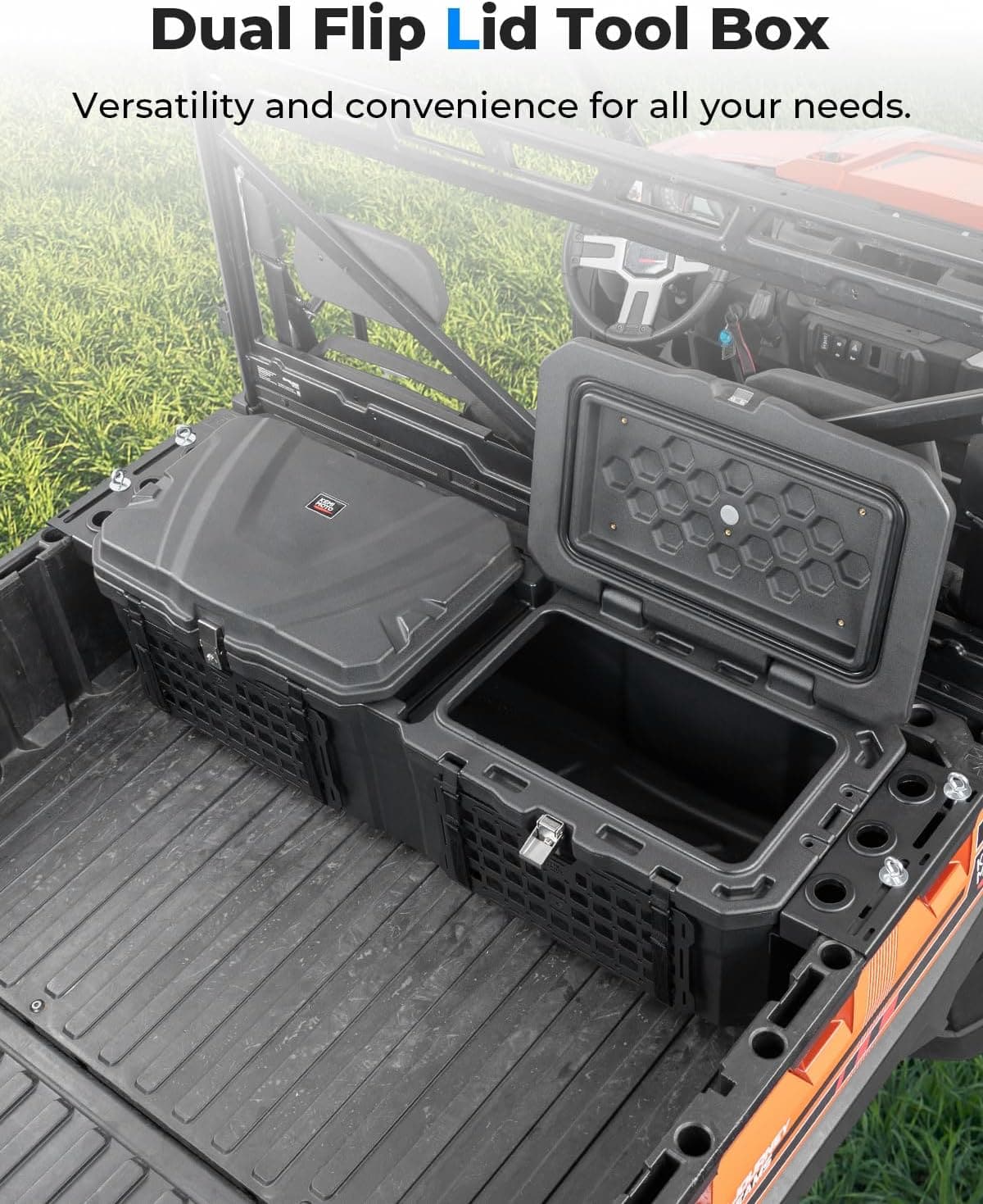 UTV Bed Box 29GAL for Polaris Ranger 1000 / XP 1000 / CREW 2018-2024