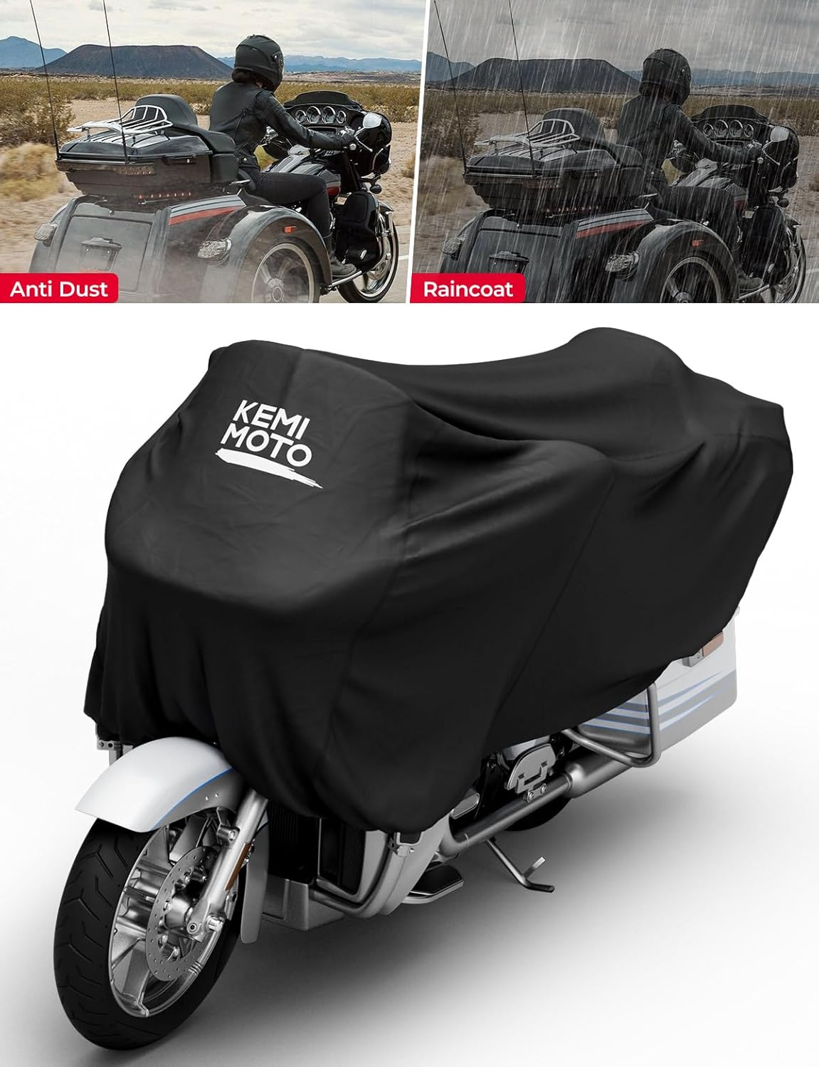 Motorcycle Cover Half Cover for Touring Models Road King Street Glide Road Glide