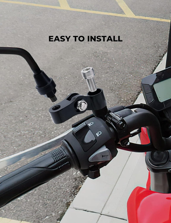 Universal Rear View Mirror Mount for Motorcycles