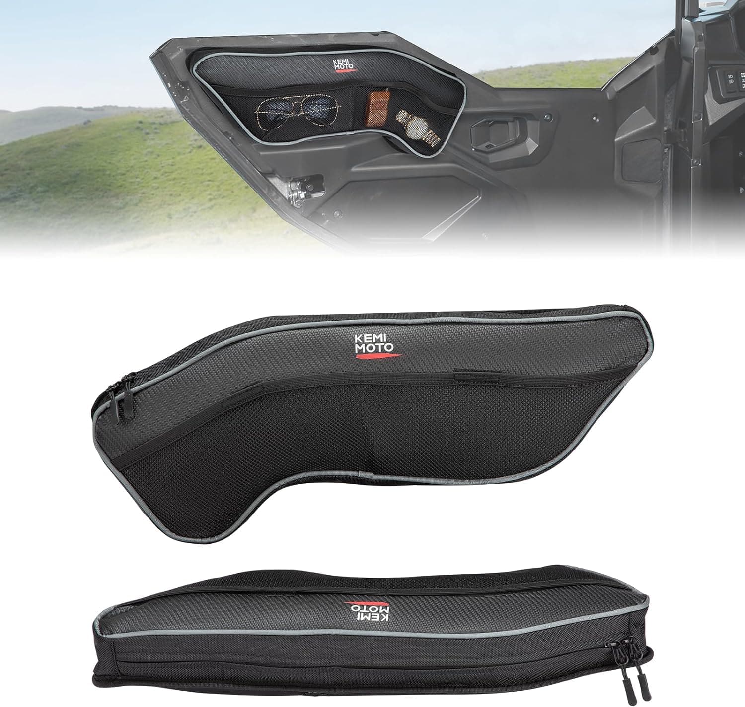 Front Upper Door Bags for Polaris General 1000/4 1000 2016-2024, 2PCS