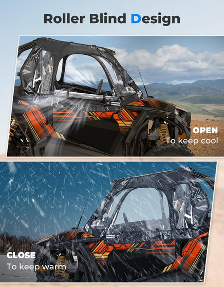 Polaris RZR Soft Door, Cab Enclosures fit 2014+ Polaris RZR XP 1000 - Kemimoto