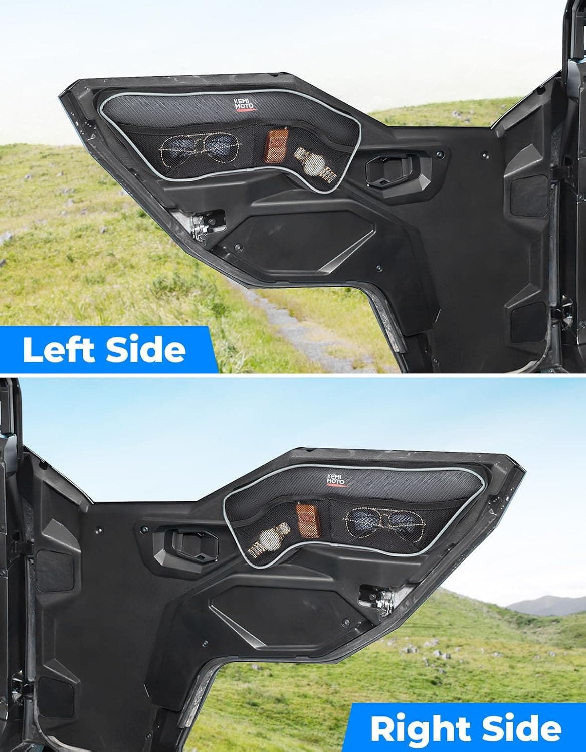 2PCS Front Upper Door Bags for Polaris General 1000/4 1000 2016-2024