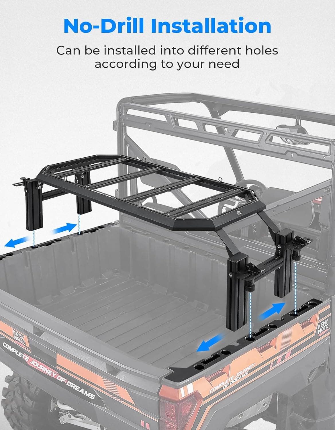 Rear Rack for Polaris Ranger 1000/ XP 1000/ PRO XD