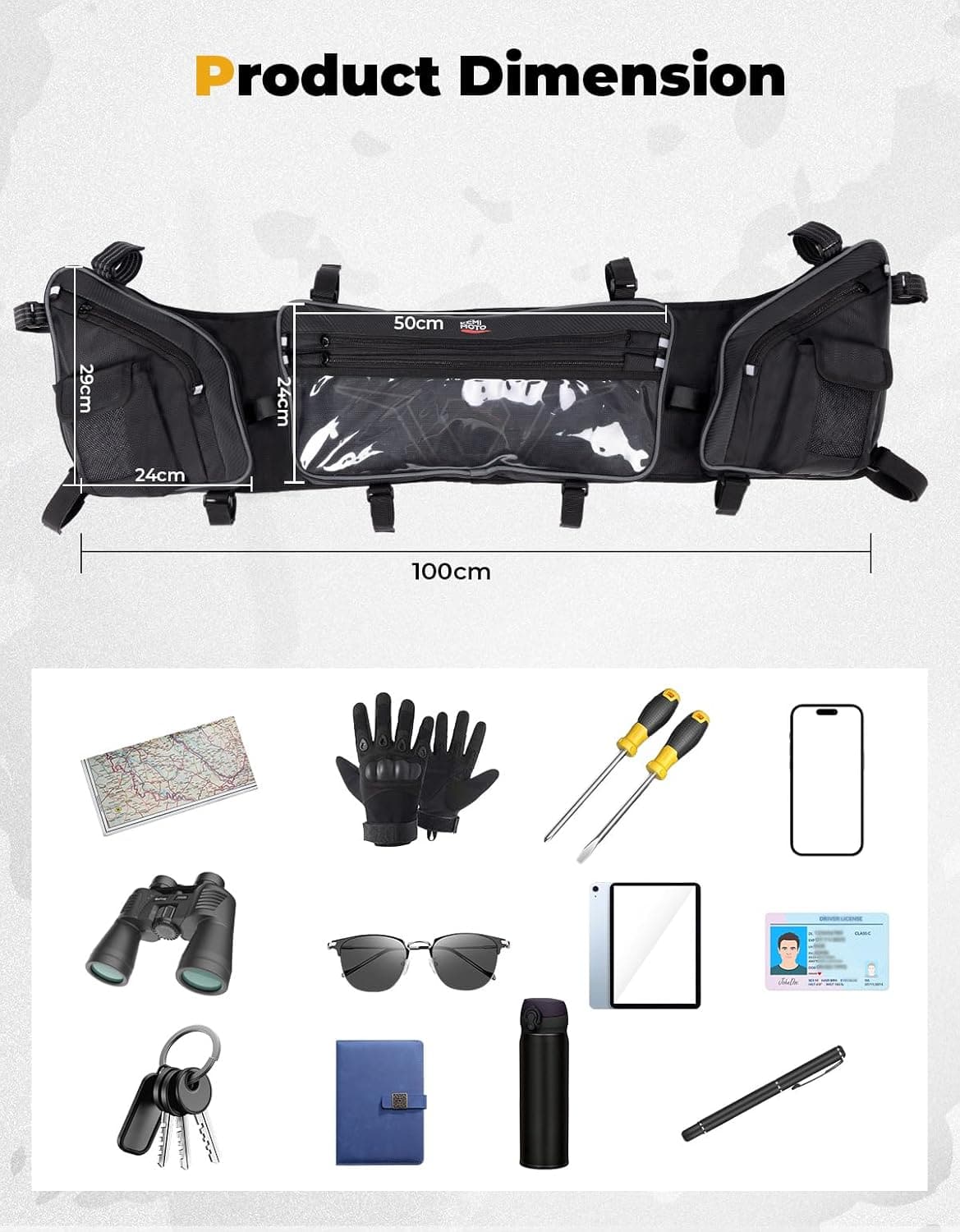 UTV Overhead Roof Bag for 2024-2025 Polaris RZR XP 1000/ 4