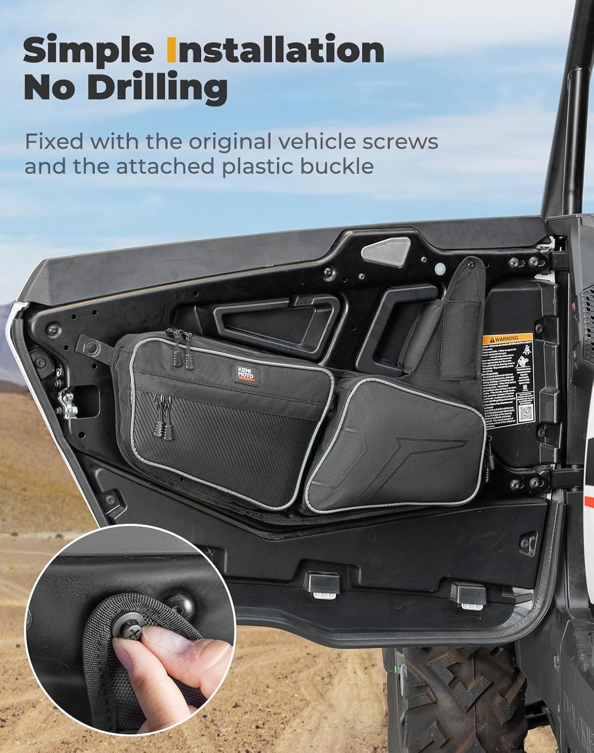 Front Door Bag for 2024+ Polaris RZR XP 1000/4 1000