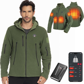 Electric Hooded Sweatshirt with 12V 20000mAh Battery Pack