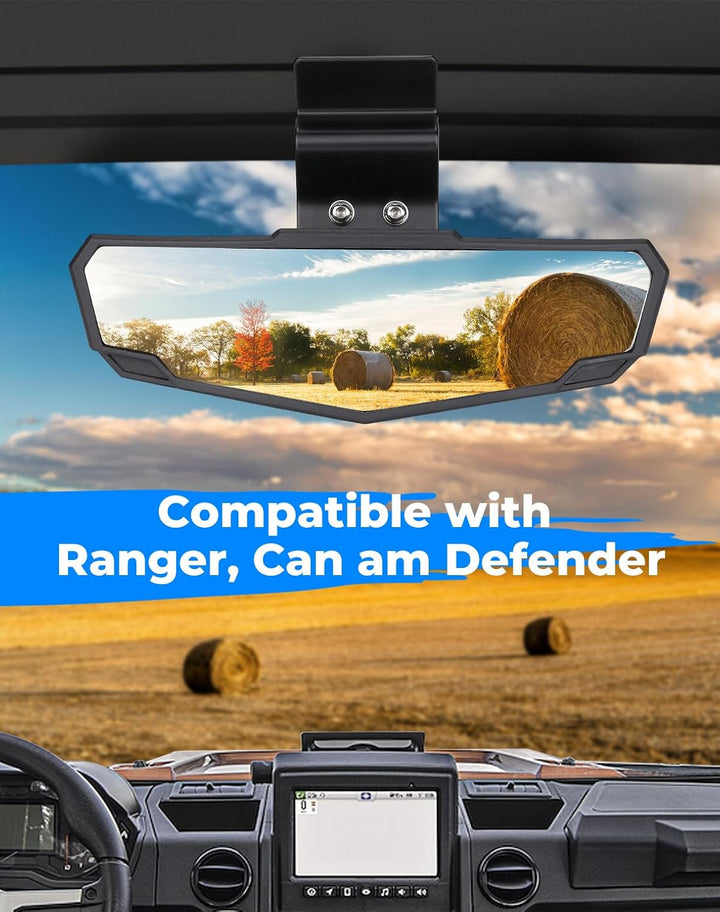 Polaris Ranger Can Am Defender UTV Rear View Mirror  Polaris Ranger 570 900 1000/Crew (Pro-fit cages) - KEMIMOTO