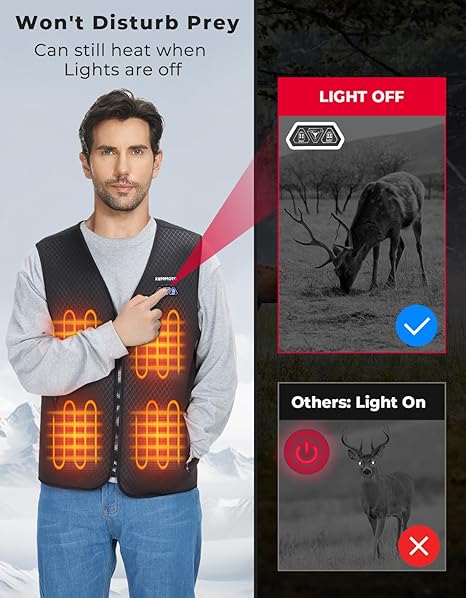 Lightweight Heated Vest for Men with Battery Pack Included