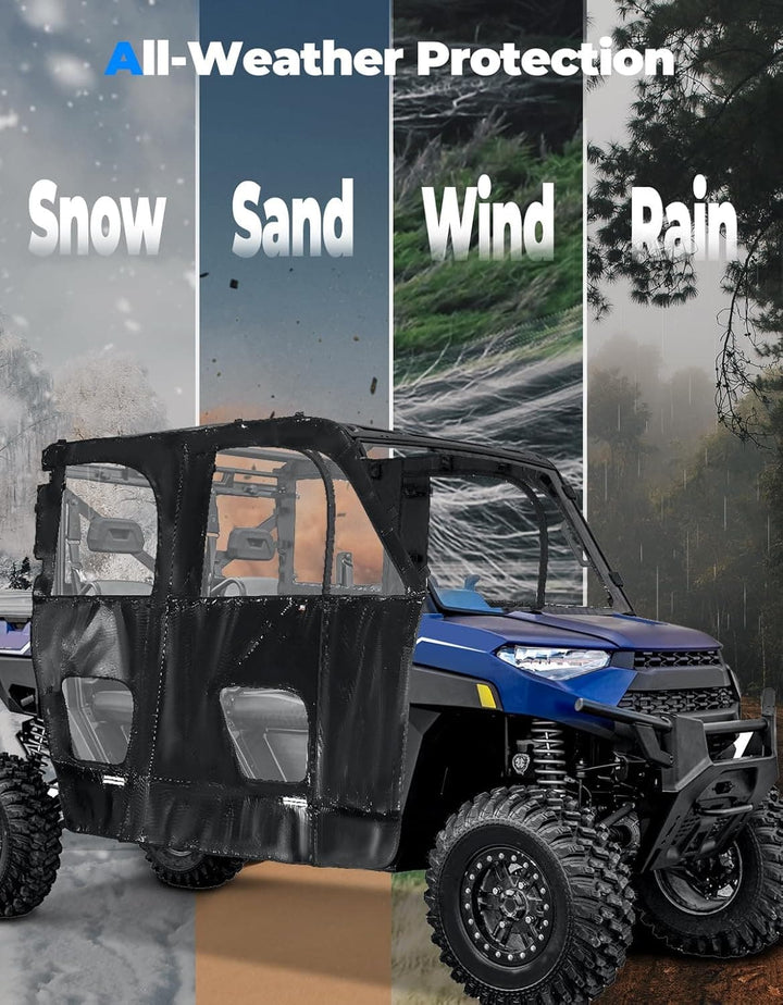 UTV Cab Enclosure for Polaris Ranger XP 1000 Crew 2019-2024