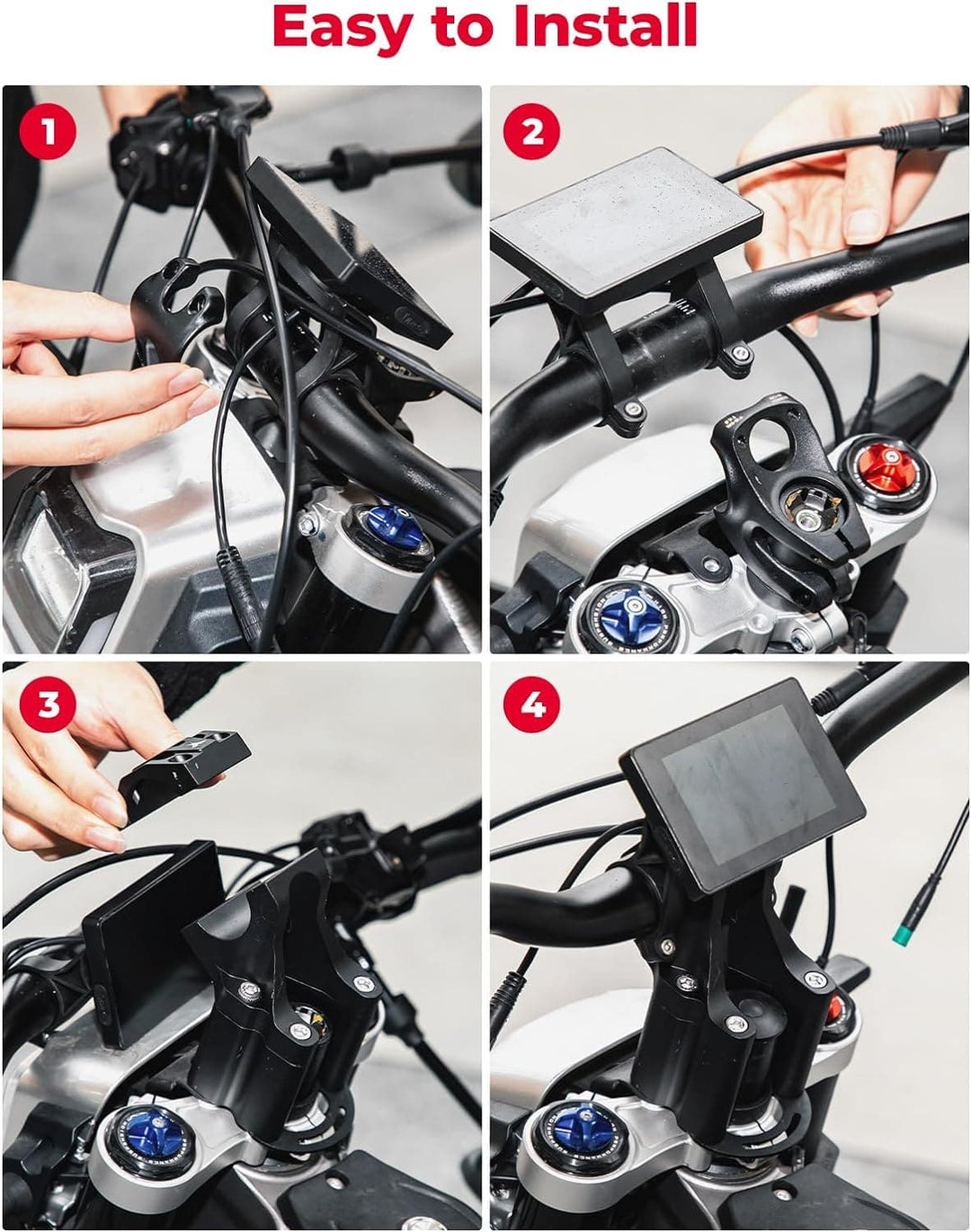 Direct Mount Riser Stem for Motorcycles