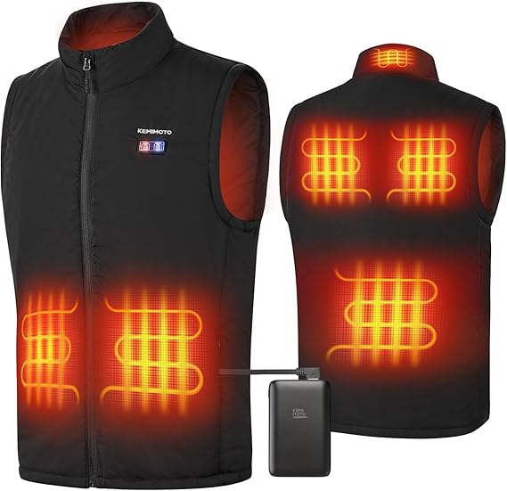 Classic Heated Vest Black - Kemimoto