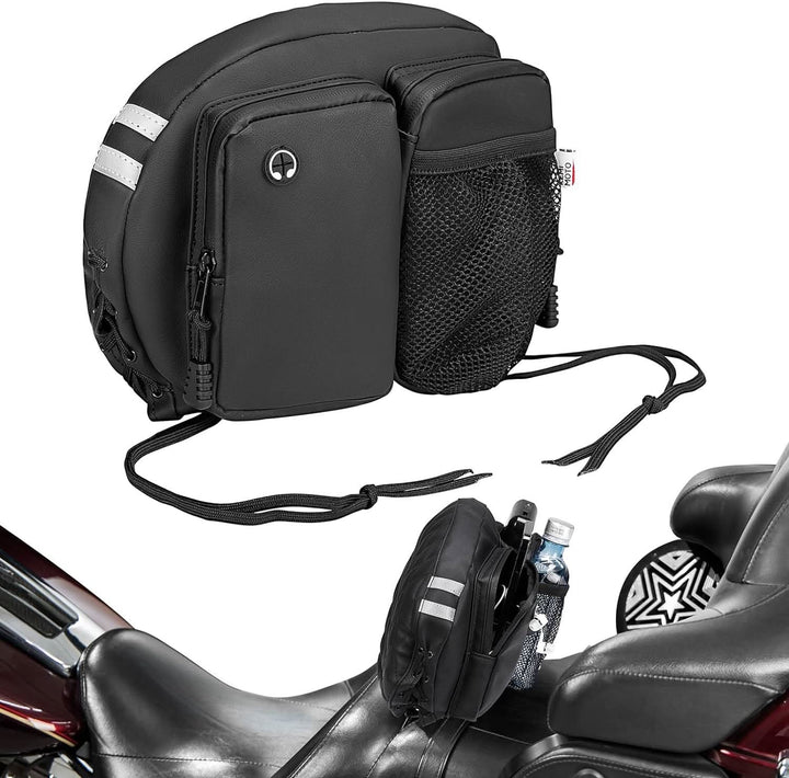 Motorcycle Backrest Bag Organizer Kit for Touring Softail