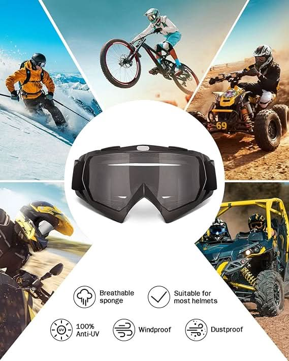 Dirt Bike Goggles Motocross Goggles ATV UTV Goggles Anti UV Riding Goggles