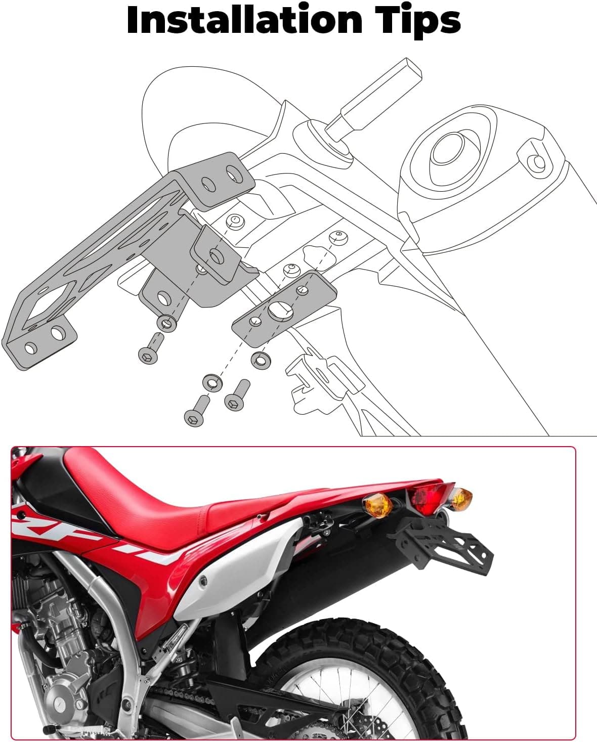 License Plate Bracket for CRF300L 2021-2022