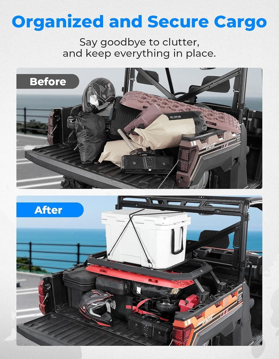 Rear Rack for Polaris Ranger 1000/ XP 1000/ PRO XD