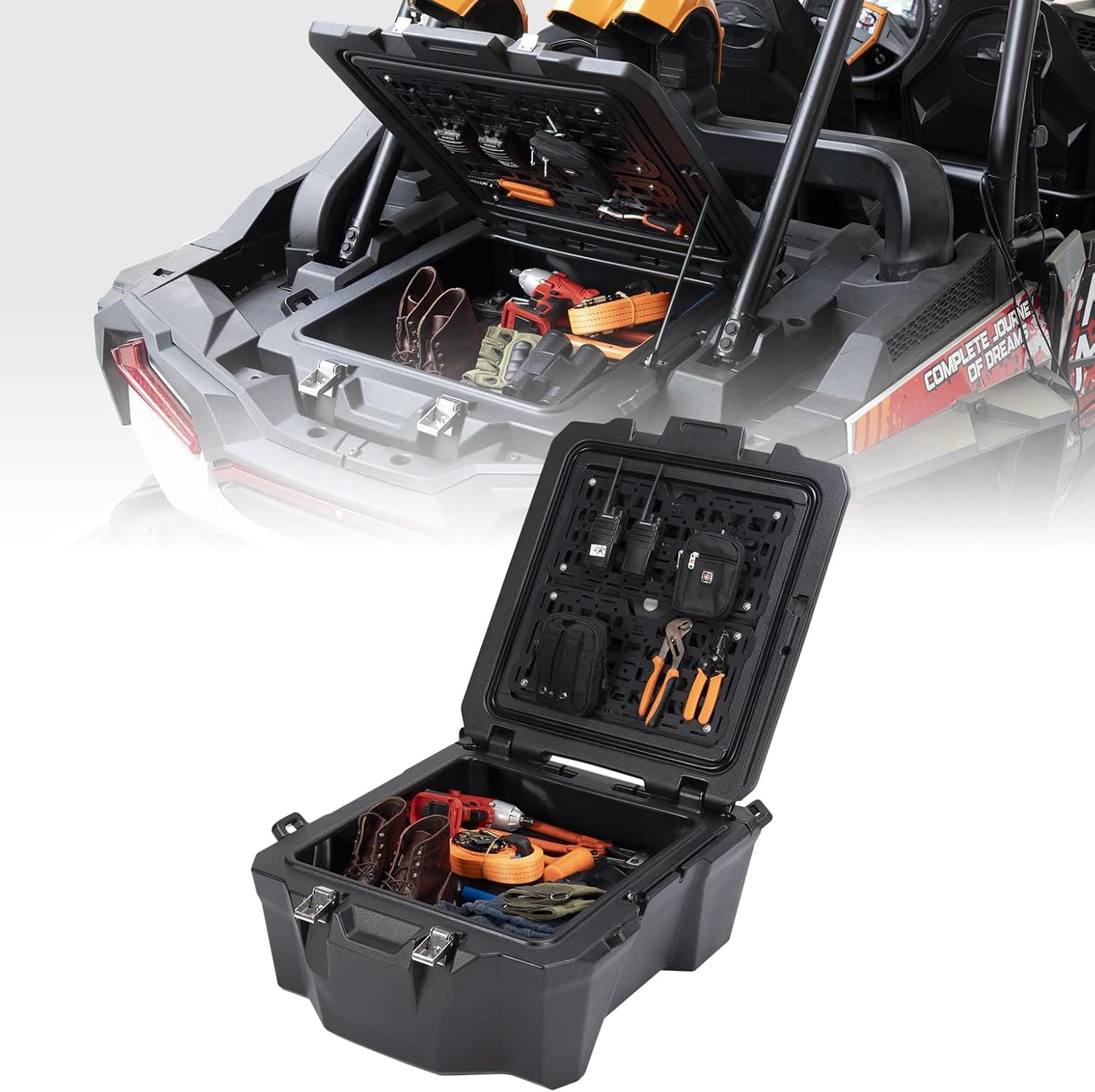 100L Rear Box Section Storage Container for Polaris RZR XP 1000 /4 (2019-2023)