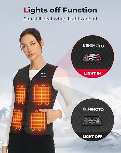 Women Heated Vest, Battery Pack Not Included