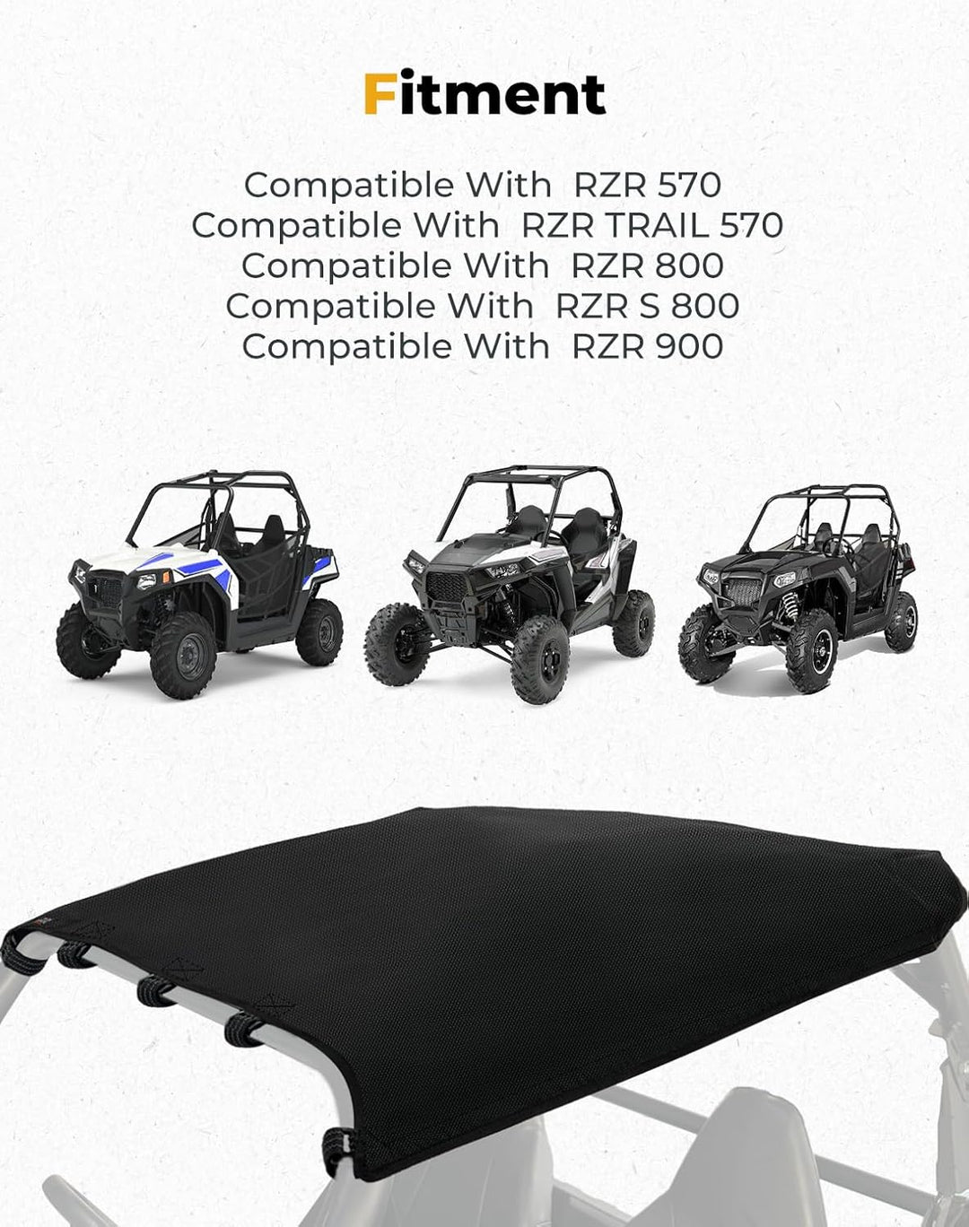 1680D Oxford Fabric Roof for RZR 570/Trail 570/800