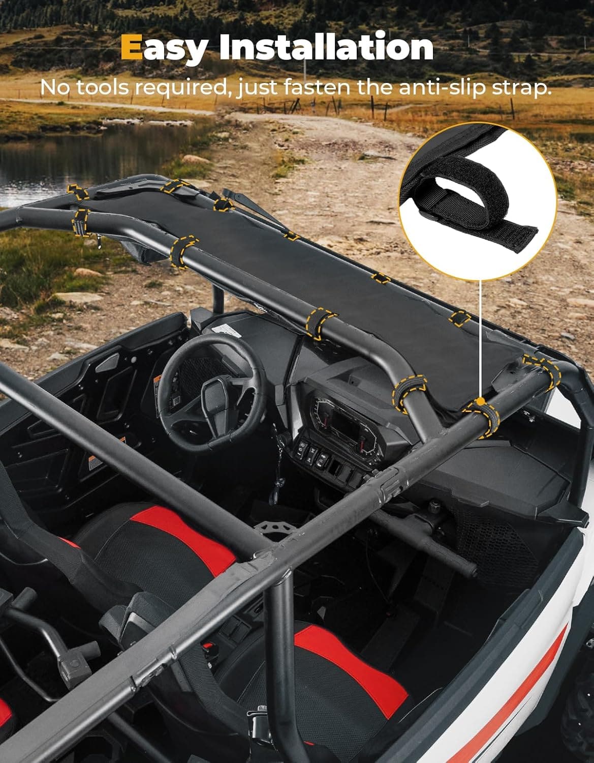 UTV Overhead Roof Bag for 2024-2025 Polaris RZR XP 1000/ 4