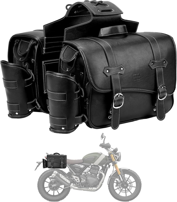 Motorcycle Saddle Bags for Sportster, Softail, Dyna, Road King, V-star, and Shadow