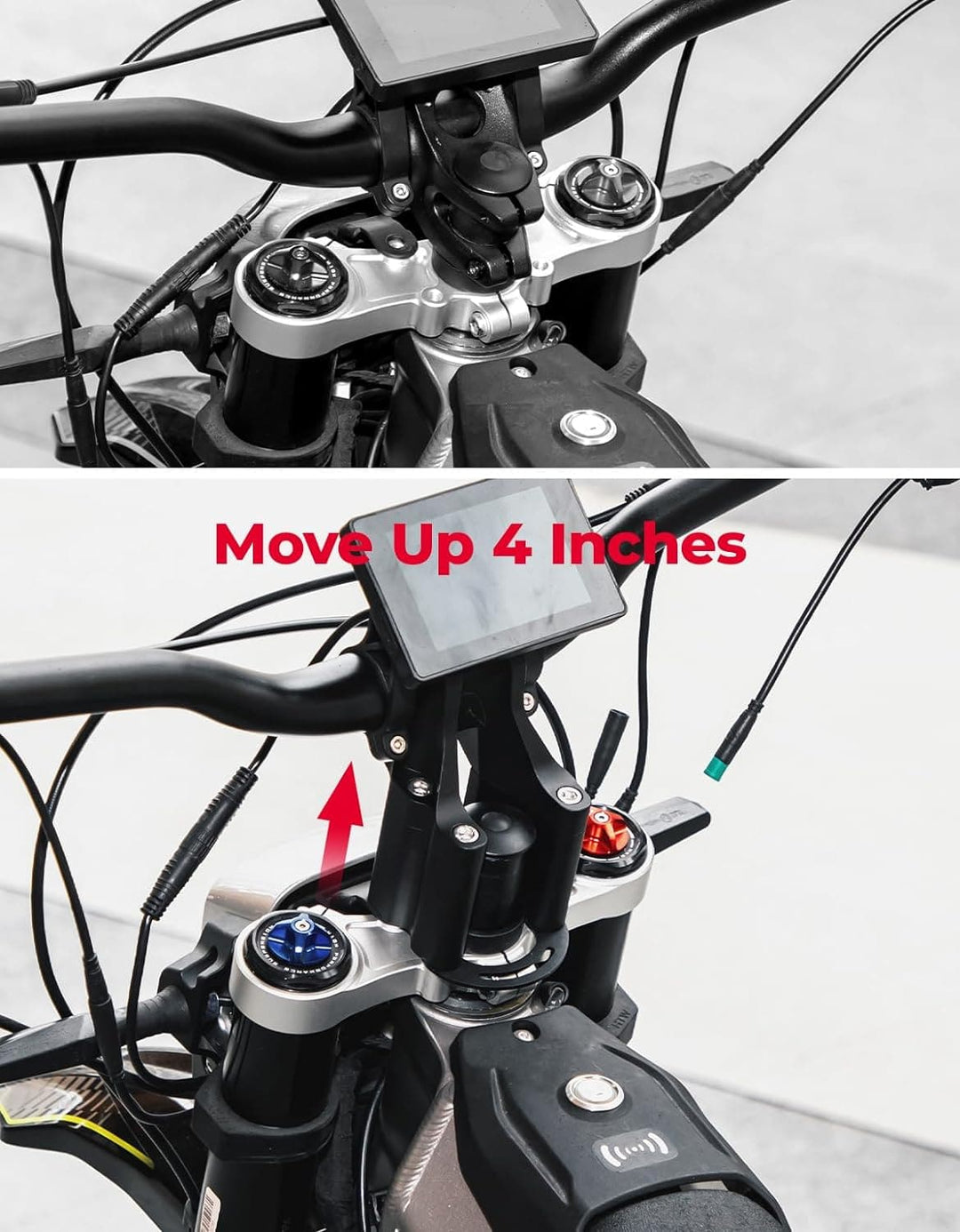 Direct Mount Riser Stem for Motorcycles