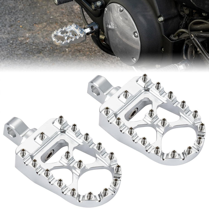 Motorcycle silver Foot pegs for Dyna Sportster Iron 883