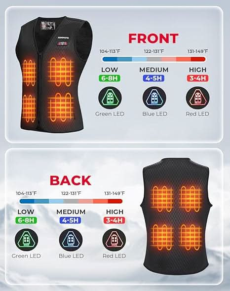 Heated Vest for Women with Battery Pack Included