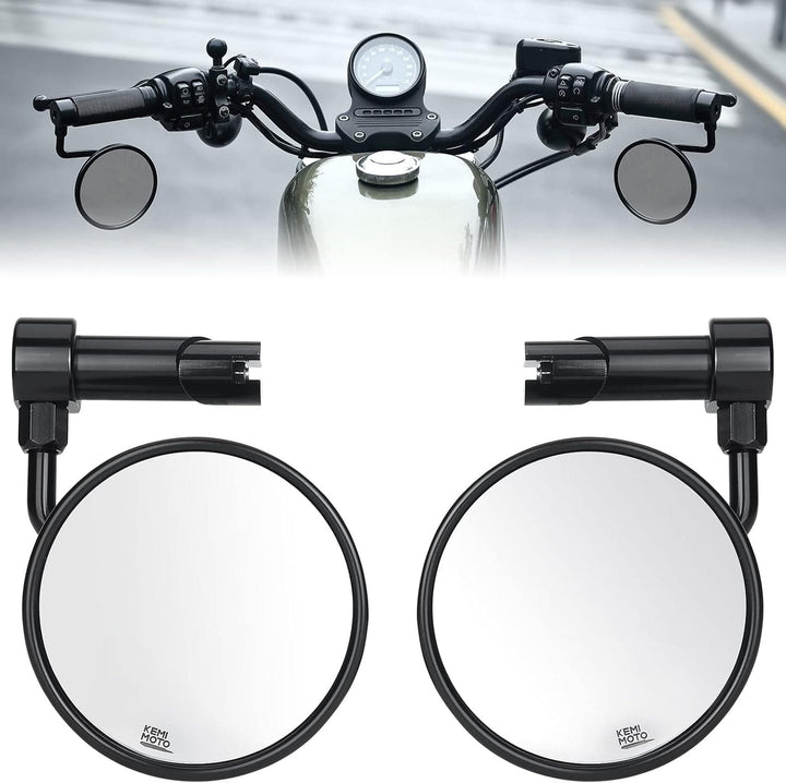 1-1.2 Inch CNC Handlebar Mirrors for Sportster XL883 XL1200