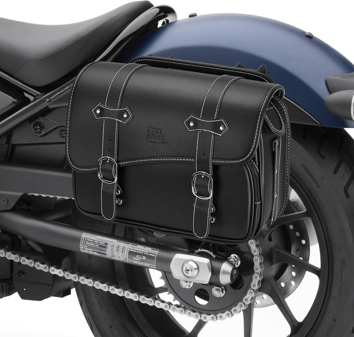 Motorcycle Leather Saddlebag for Rebel 250,300,500