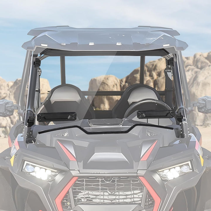 Front Windshield with Adjustable Vents for Polaris RZR XP 1000/4