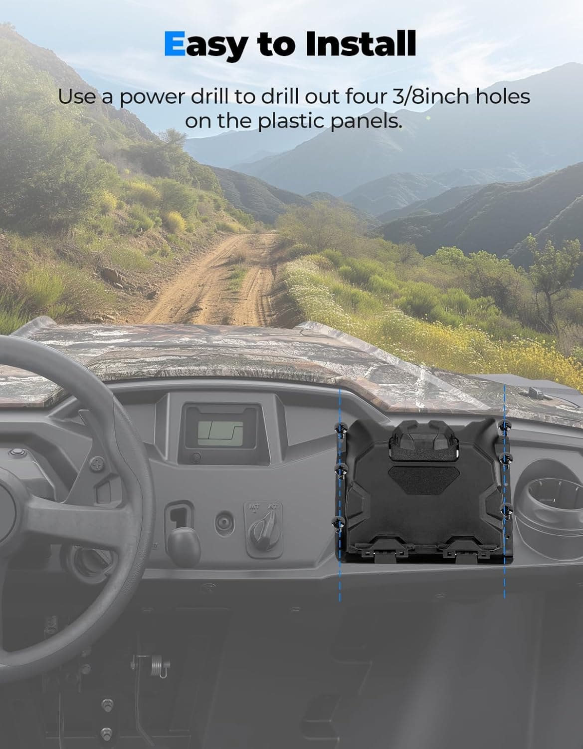 Electronic Device Holder for Pioneer 500|520 (2021-2023)