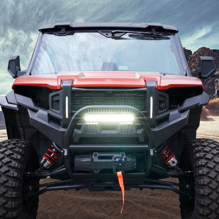 Front Mesh Grill with Accent Light for Polaris XPEDITION ADV/XP