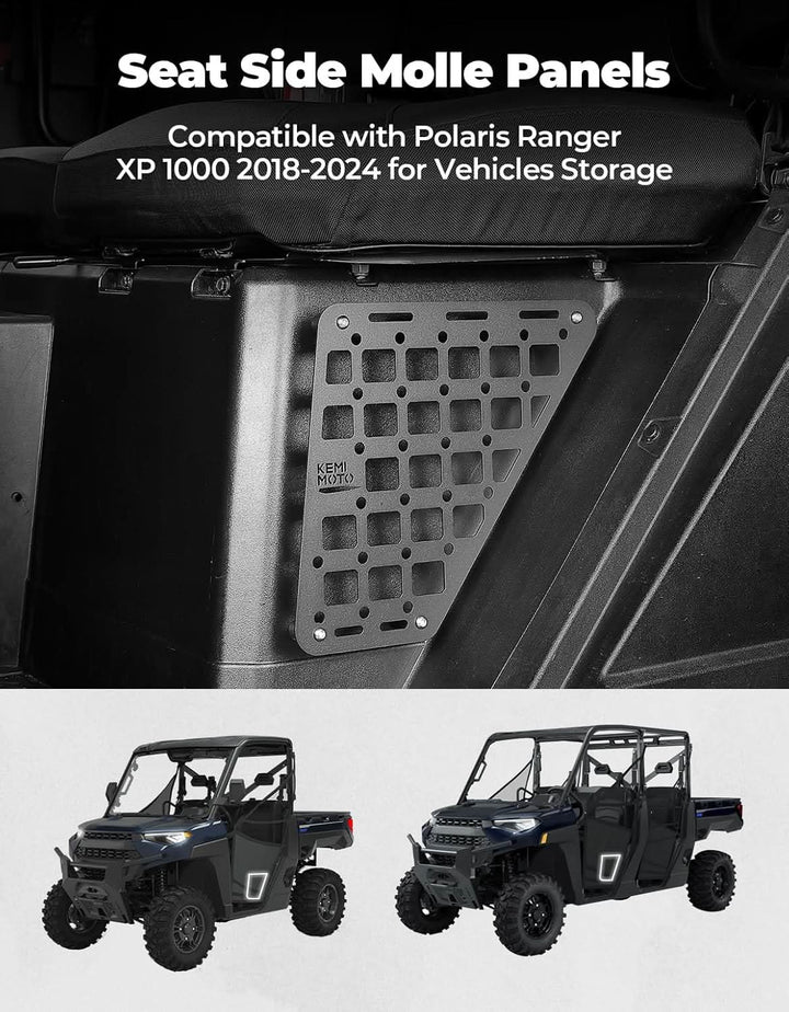 Seat Side Molle Panels for Polaris Ranger XP 1000 2018-2024