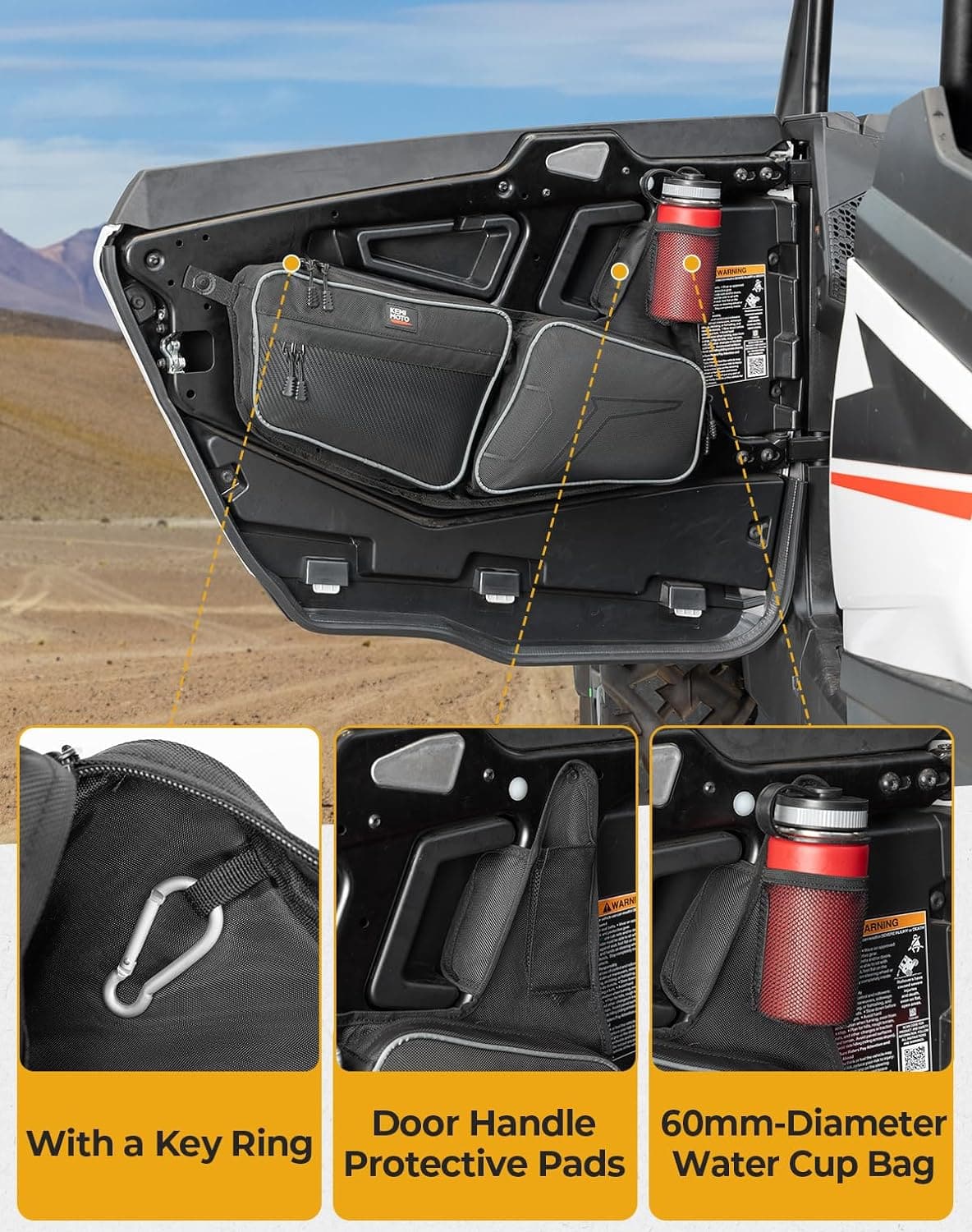 Front Door Bag for 2024+ Polaris RZR XP 1000/4 1000