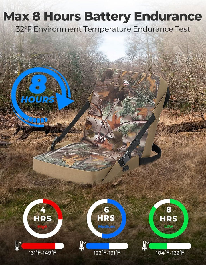 Hunting Seat Cushion Heated with 20000mAh Battery