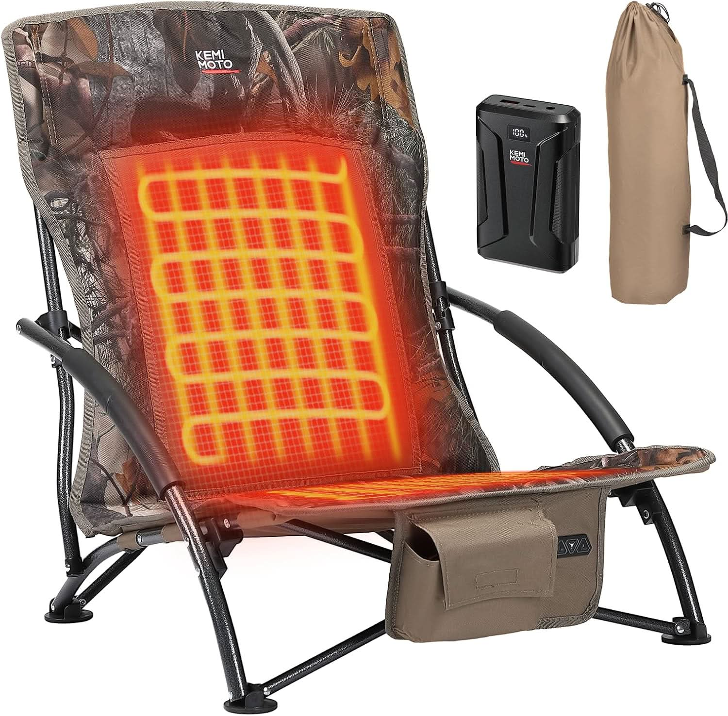 Heated Hunting Chair with Light Out Button